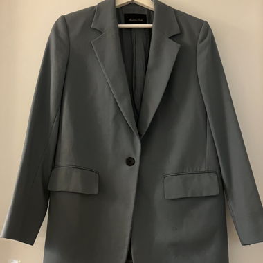Blau-Grauer  Damenanzug von Massimo Dutti