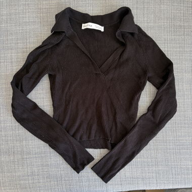 Bershka ribbed knit top