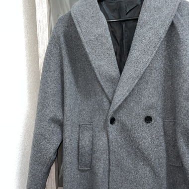 Cappotto grigio doppiopetto