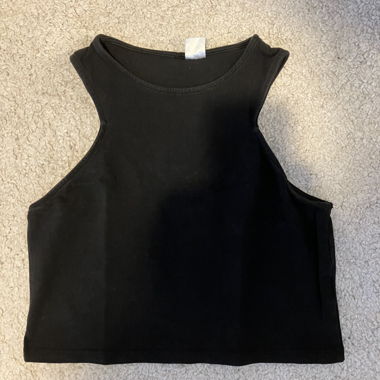 Schwarzes basic Top