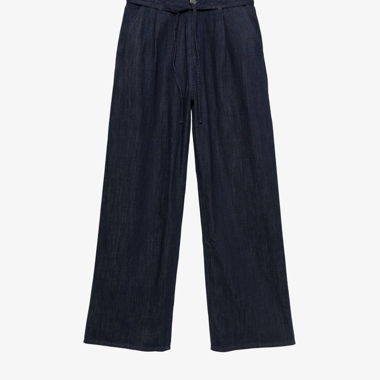 Pantalon large bleu marine