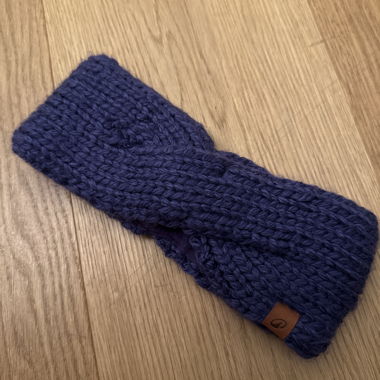 Dark Blue Knit Headband
