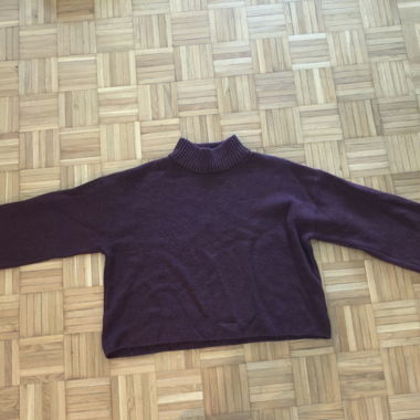 Maglione in maglia viola