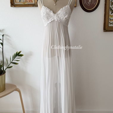 Abito Flora plissettato in chiffon Taglia S