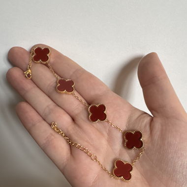 Clover bracelet red