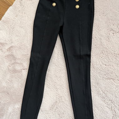 Zara black high-waist leggings