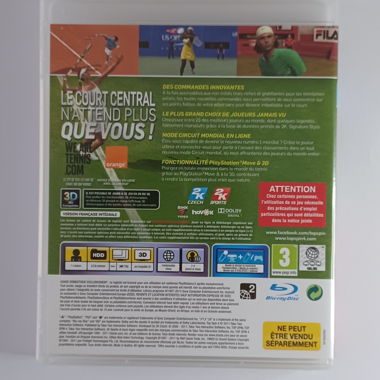 Jeux de PS3, 2K Sports Top spin 4