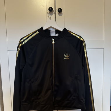 Adidas Sportjacke Schwarz/Gold