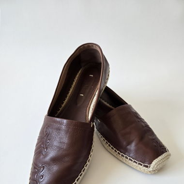 MAX MARA LEATHER ESPADRILLES, S.39, GREAT CONDITIO