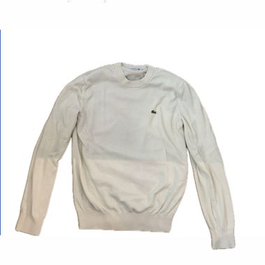 Pull Lacoste col rond crème