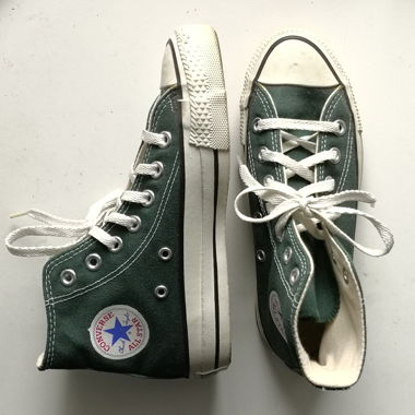 Converse montantes vert foncé