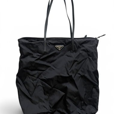 Borsa tote Prada in nylon nera
