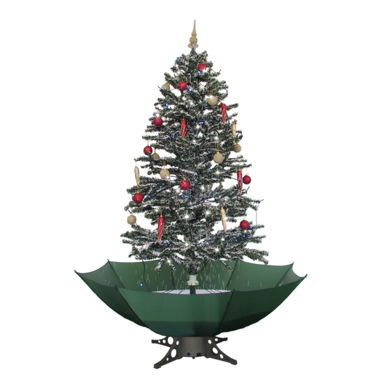 Weihnachtsbaum mit Kunstschnee