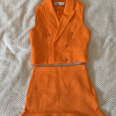 Zara Orange Two-Piece Set