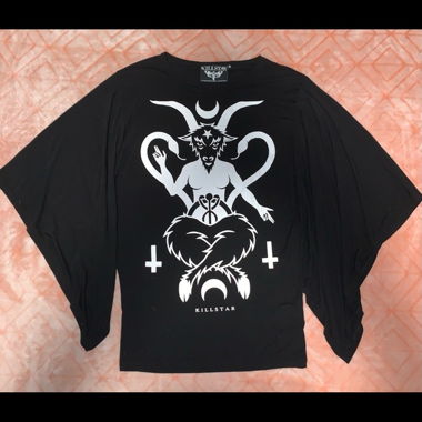 Top a maniche lunghe con grafica Killstar S