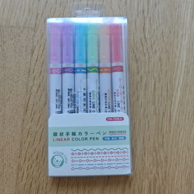 Lineare Farbmarker Set
