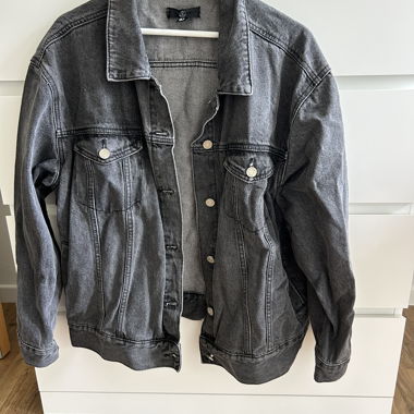 Giacca di jeans grigia taglia 40