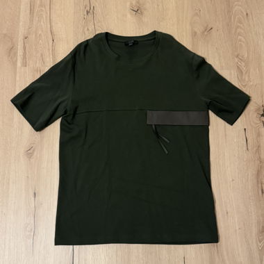 Top in cotone verde COS