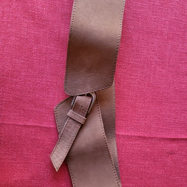 Wide Leather Belt 