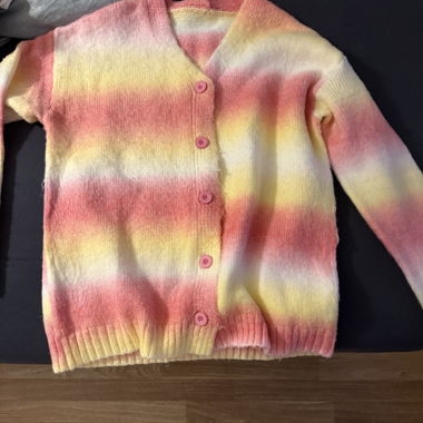 Cardigan oversize con sfumatura