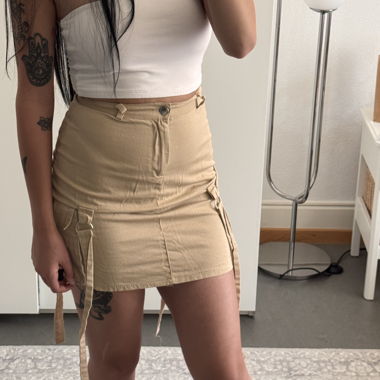 Gonna cargo beige