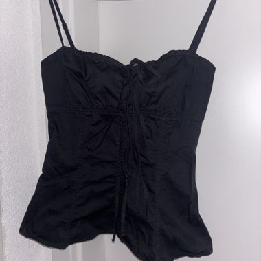 Zara Trägeroberteil in Schwarz