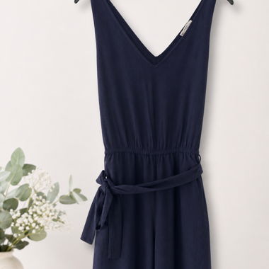 Blue Sleeveless Jumpsuit