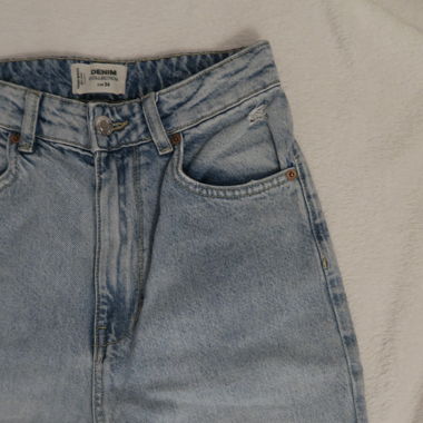 Jeans straight leg high waist