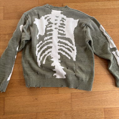 Kapital Cotton Knit Crew sweater , green