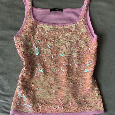 Haut rose à sequins Y2K Jane Norman