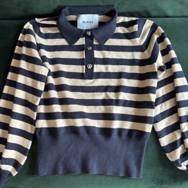 Minus Striped Knit Sweater S