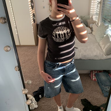 T-Shirt mit smiley-print