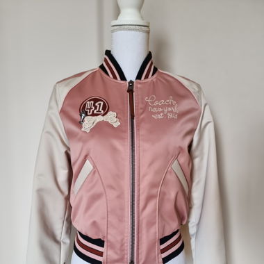 Coach Satin Pink Bomberjacke