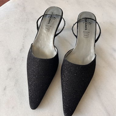 Scarpe Slingback Pumps anni 90 Slipper Flats Y2K a punta