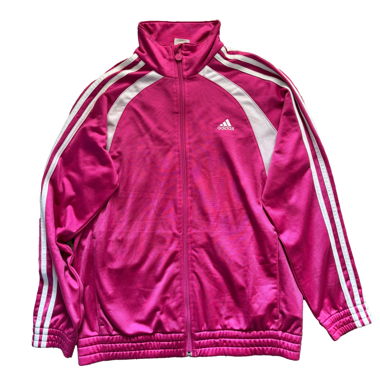 Adidas track jacket pink