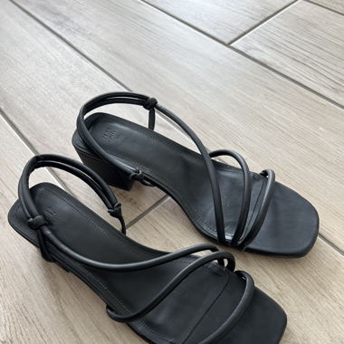 Sandales similicuir noir taille 41