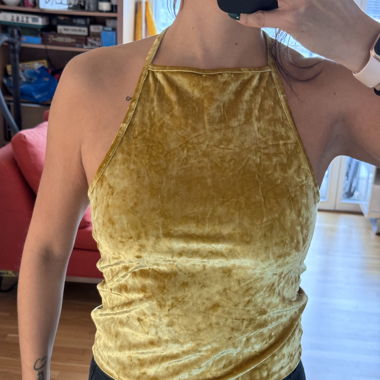 Top femme doré 