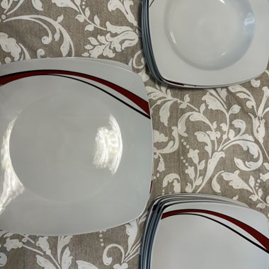 Piatti quadrati decorati 3x6