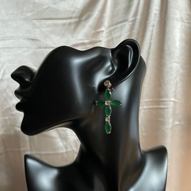 Green Stones Earrings