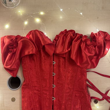 Red Off-Shoulder Corset
