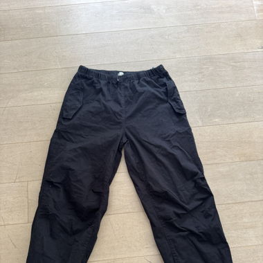 Lange schwarze baggy Hose 