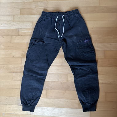 Black cargo jeans