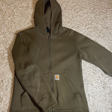 Kapuzenpullover Carhartt mit Reissverschluss kaki