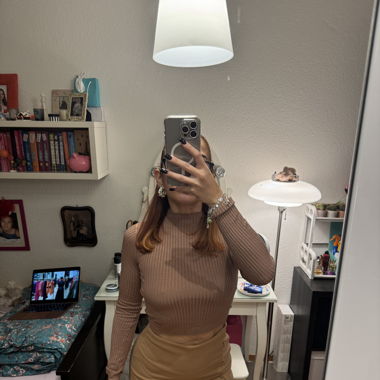 Brown Turtleneck