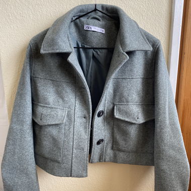 ZARA Kurzjacke aus Wolle