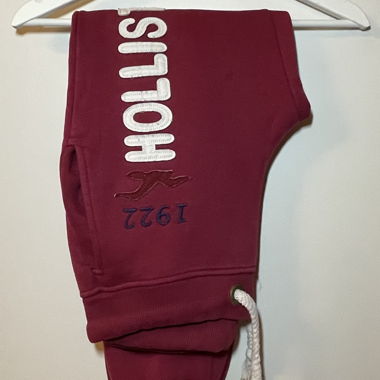 Pink long joggers with lace drawstring
