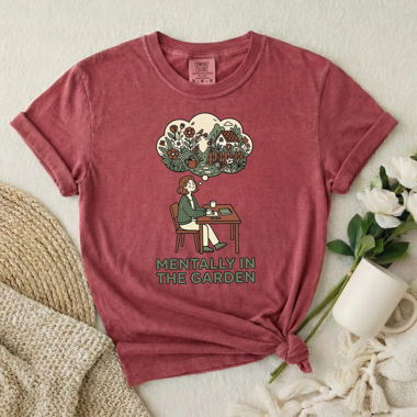 Mentally in the Garden graphic t-shirt