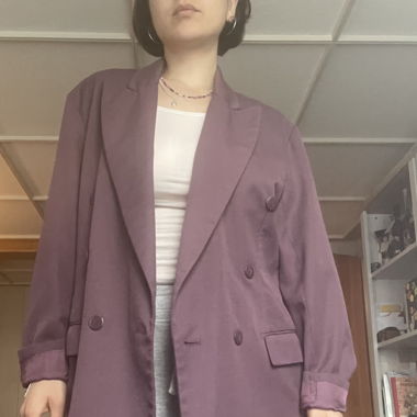 Oversized Blazer violett