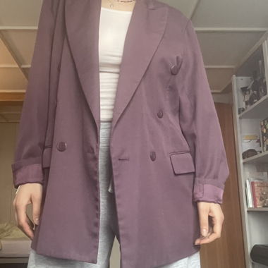 Oversized Blazer violett