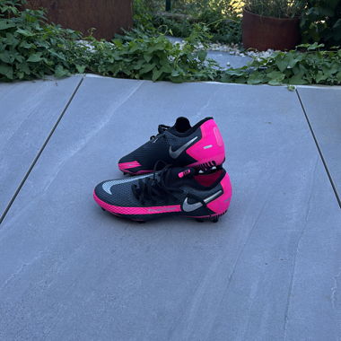 Nike Phantom Elite cleats pink and black